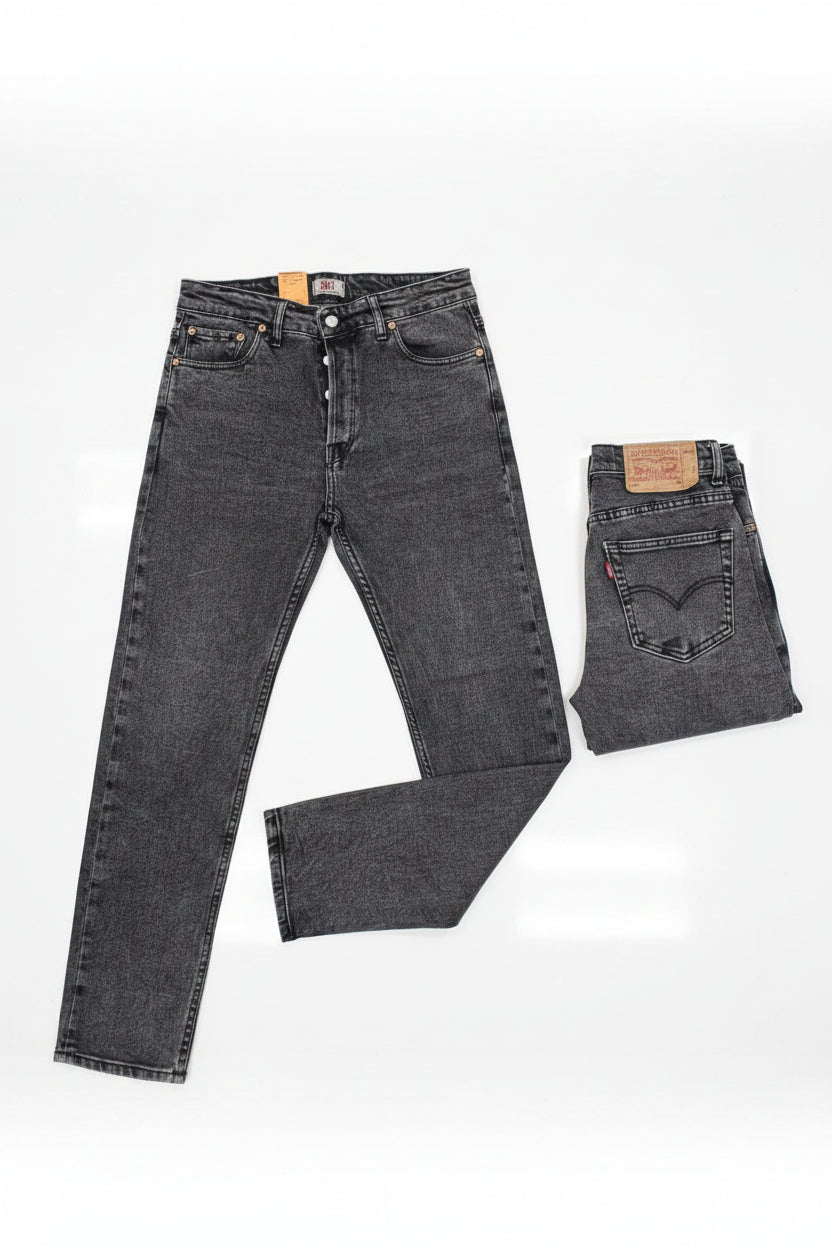 Jeans Levis gris délavé