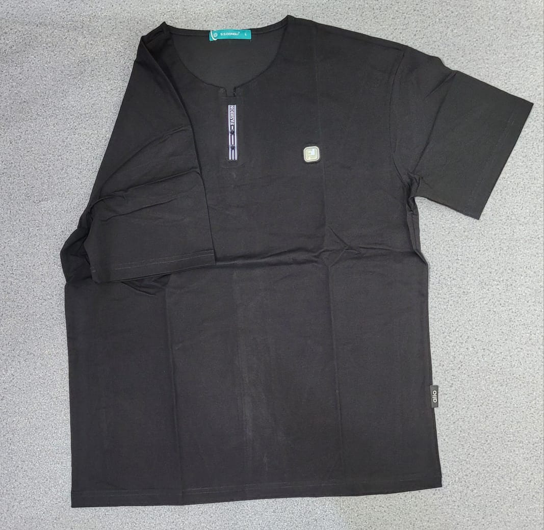 T-shirt Button Noir