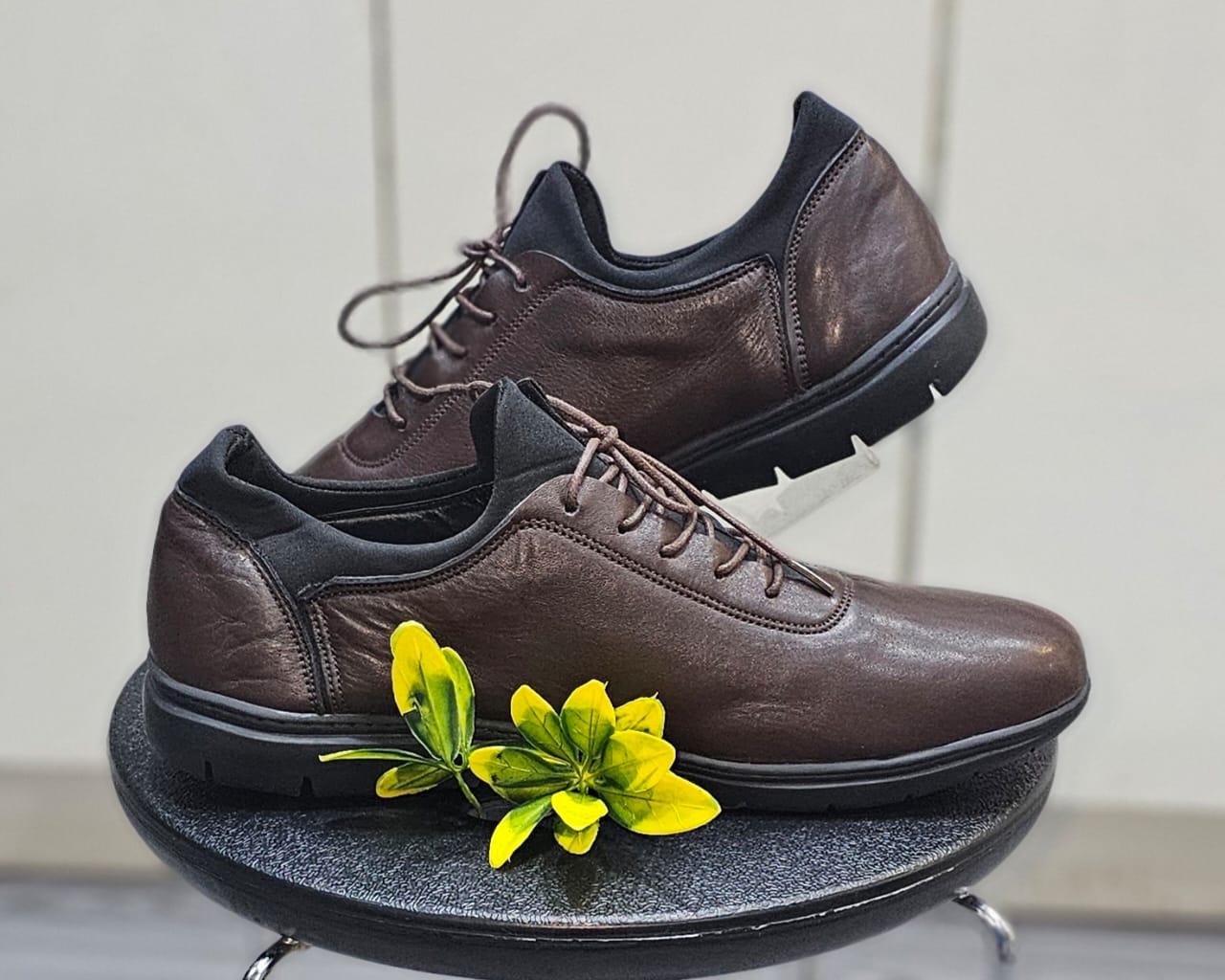 Basket cuir F12 Marron