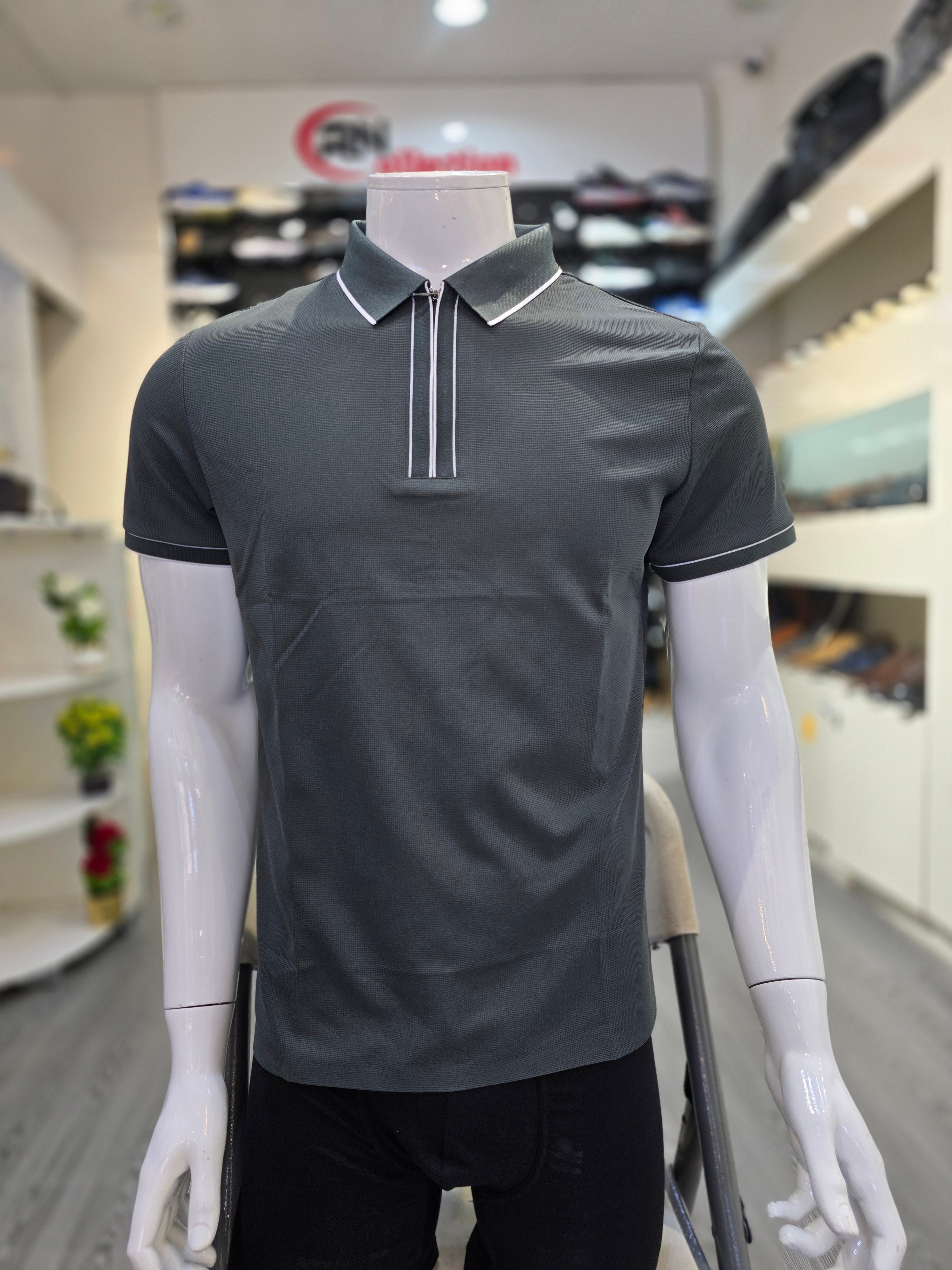 Polo Soie Glacée Vert