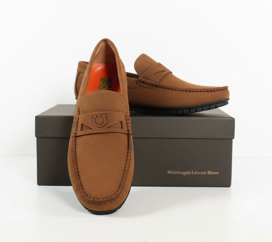 Mocassin Daim 8# Tabac