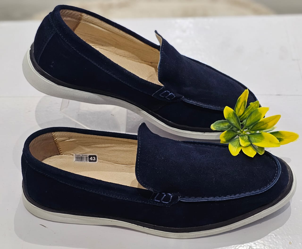 Mocassin NV Daim Bleu de Nuit