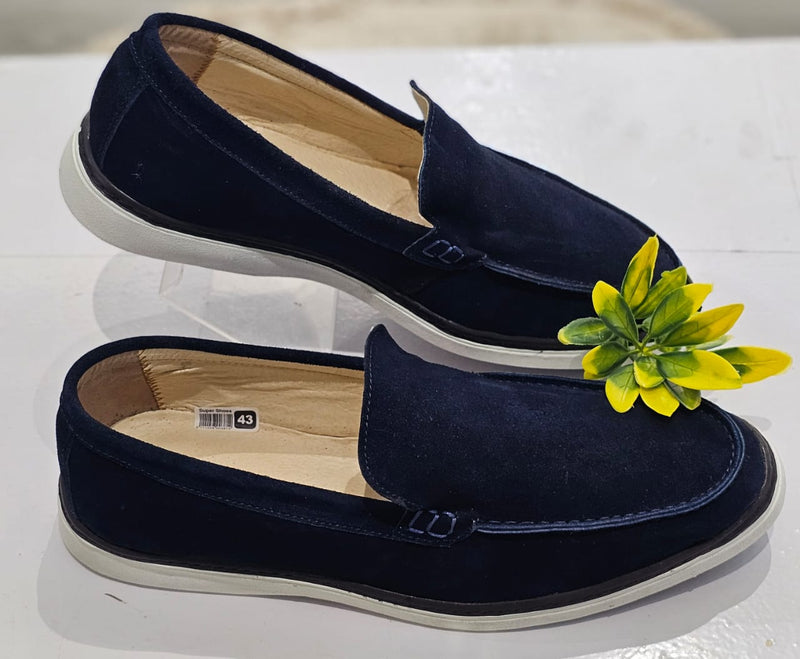 Mocassin NV Daim Bleu de Nuit