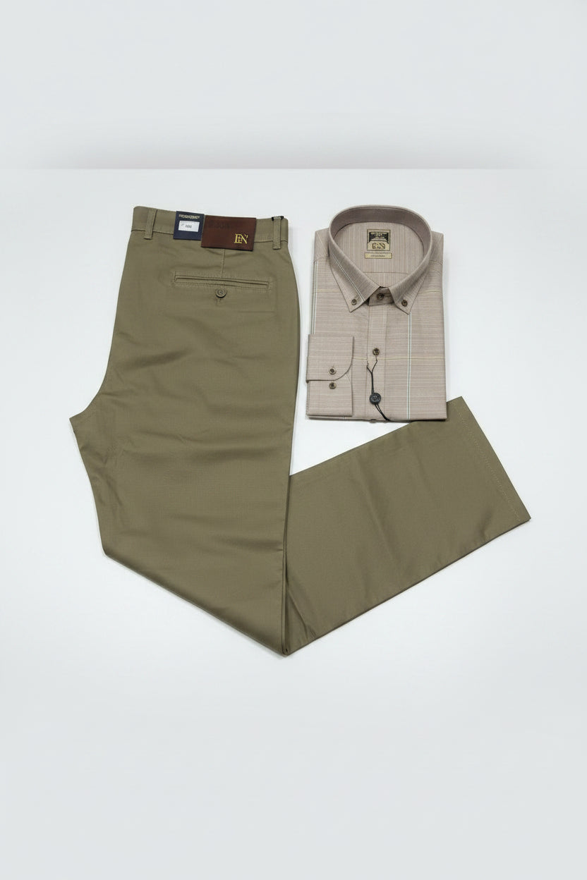 Ensemble Chemise kakki