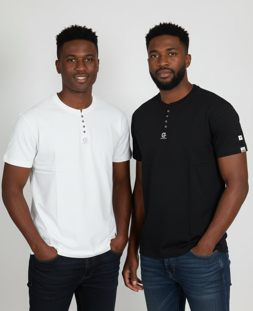 T-shirt Button Noir