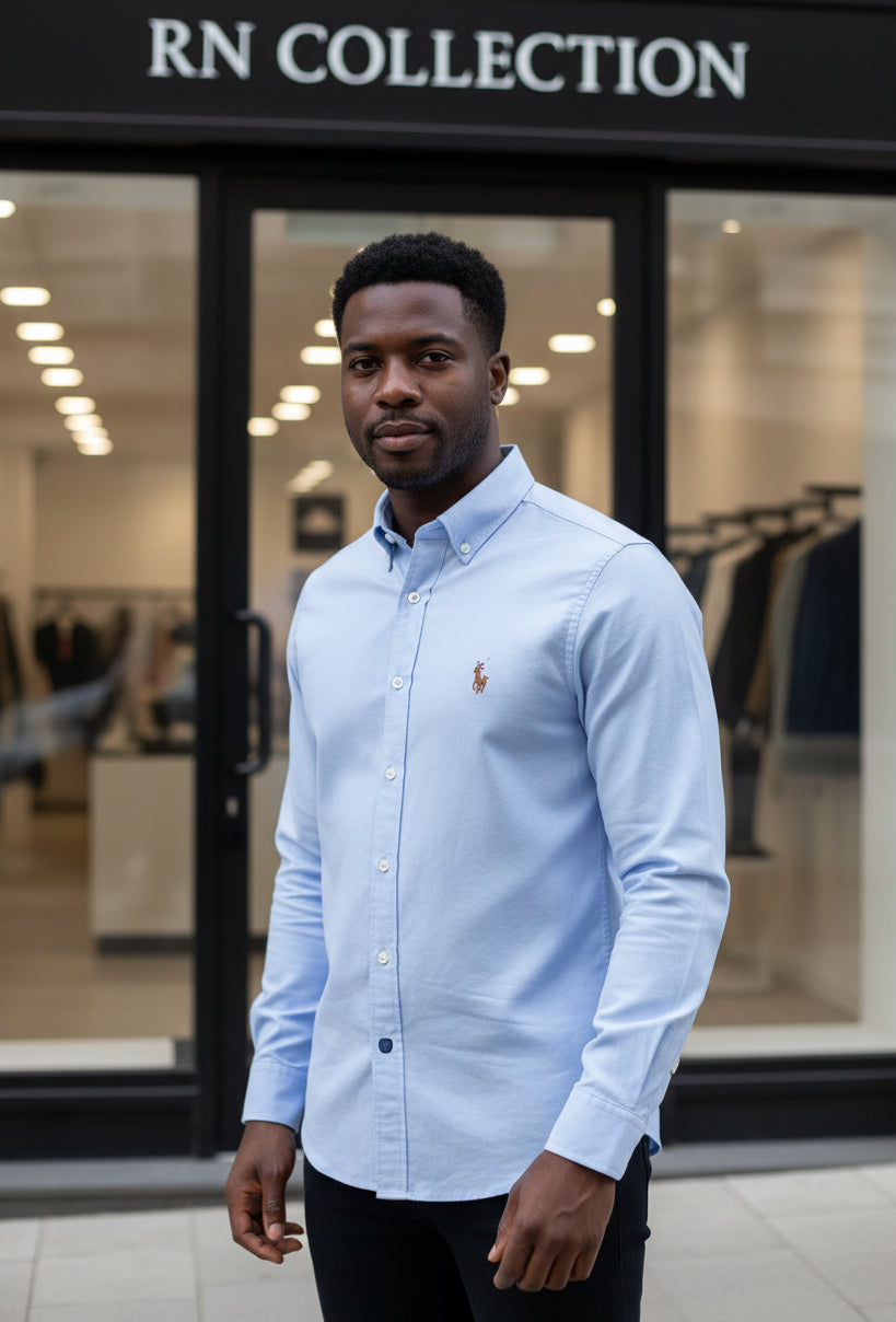 Chemise Polo Bleu ciel