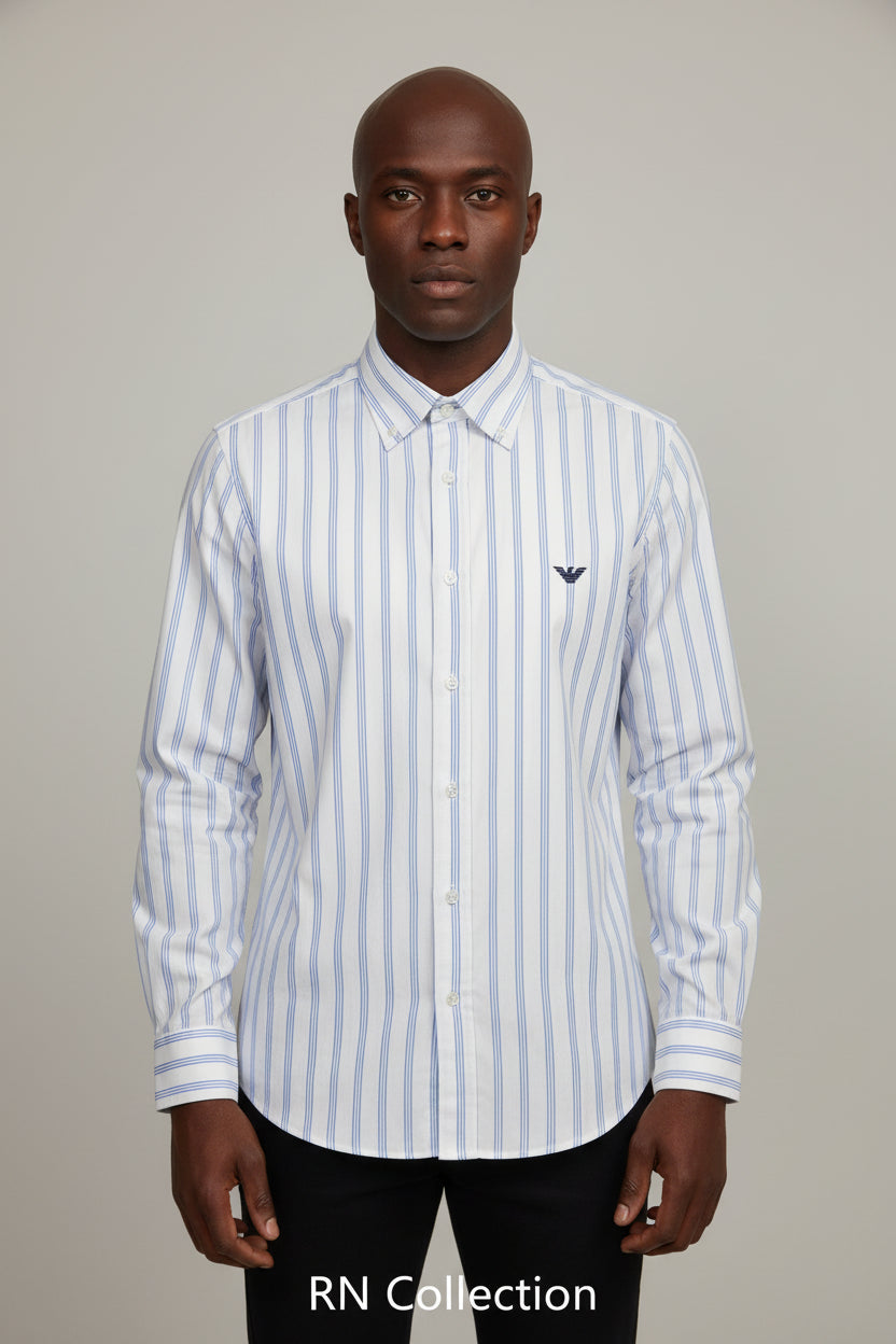 Chemise Rayure Bleu ciel