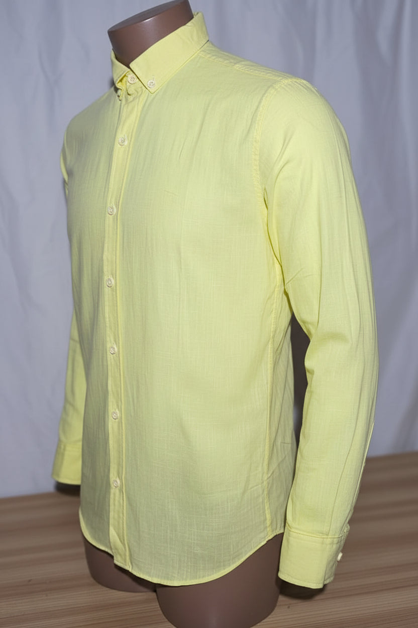 Chemise Lin Jaune