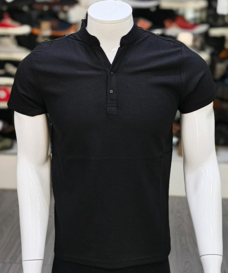 T-shirt Button Noir