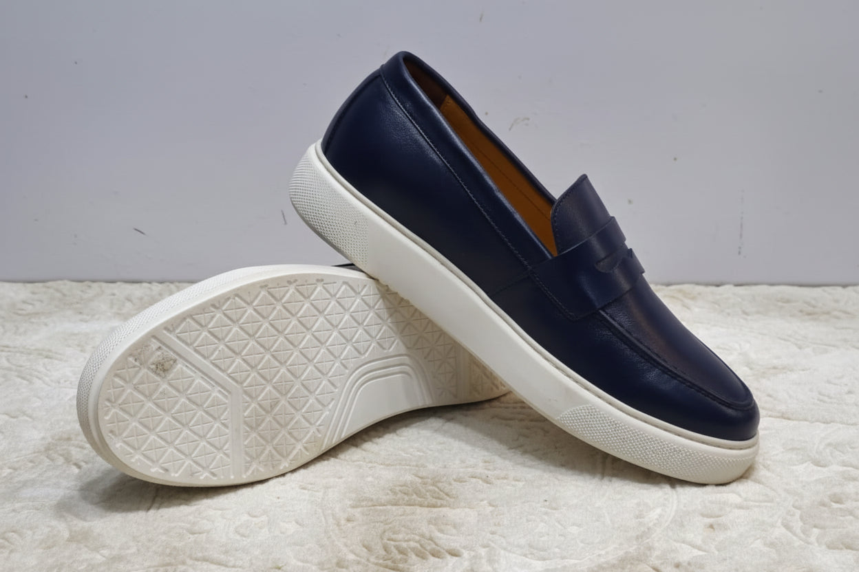 Basket Cuir 68# Bleu de Nuit