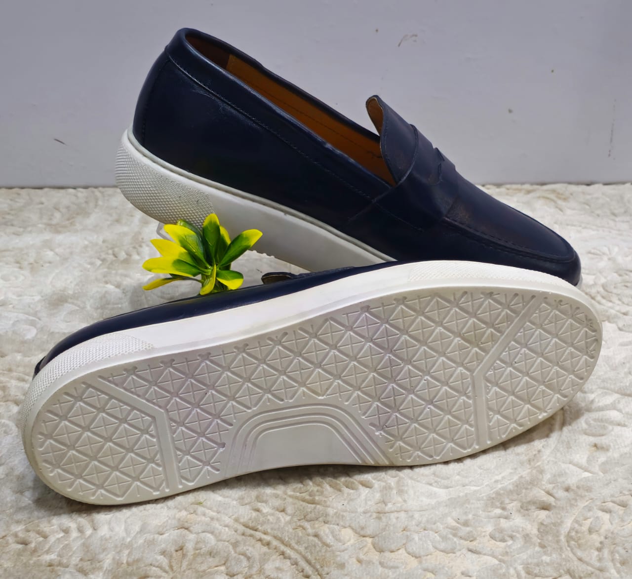 Basket Cuir 68# Bleu de Nuit