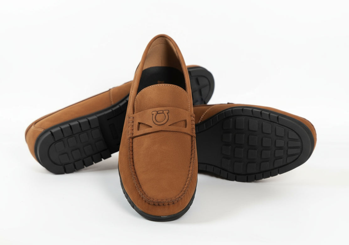 Mocassin Daim 8# Tabac