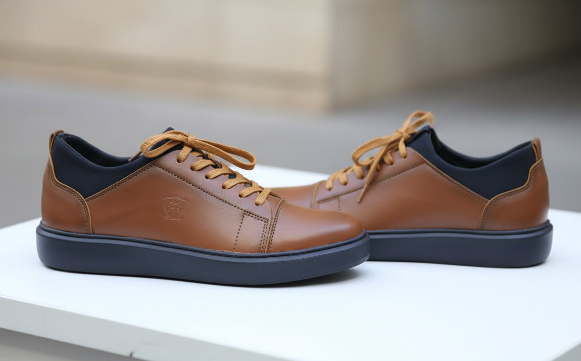 Basket Cuir 044# Tabac