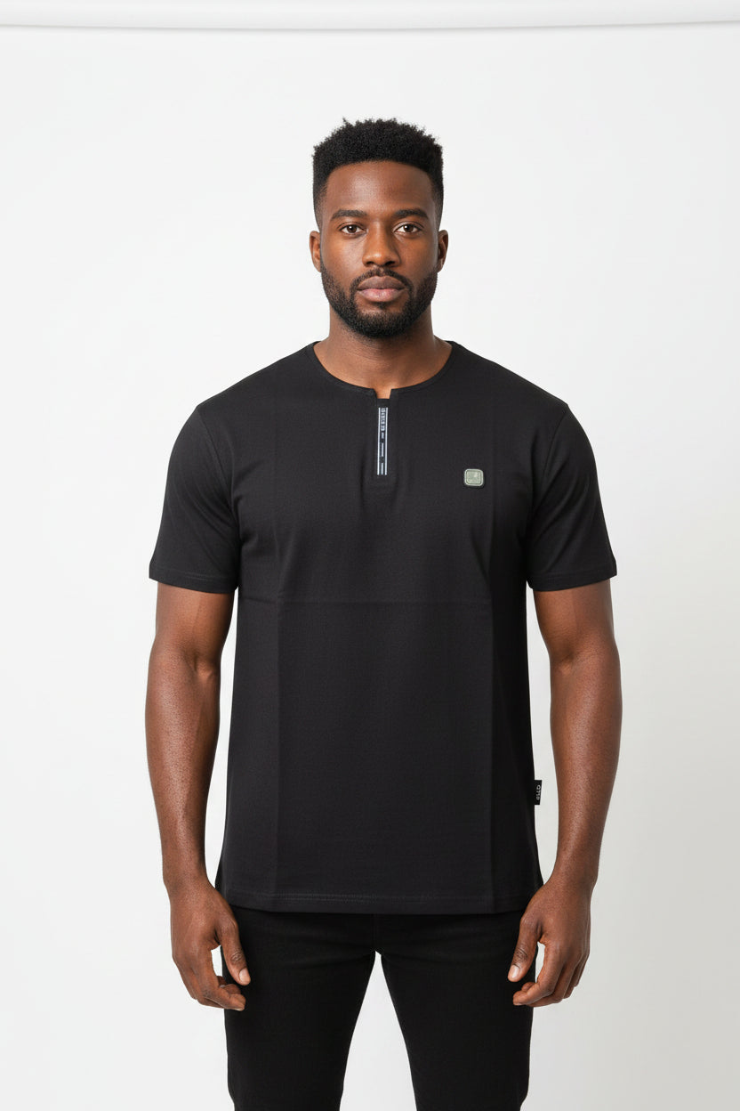 T-shirt Button Noir