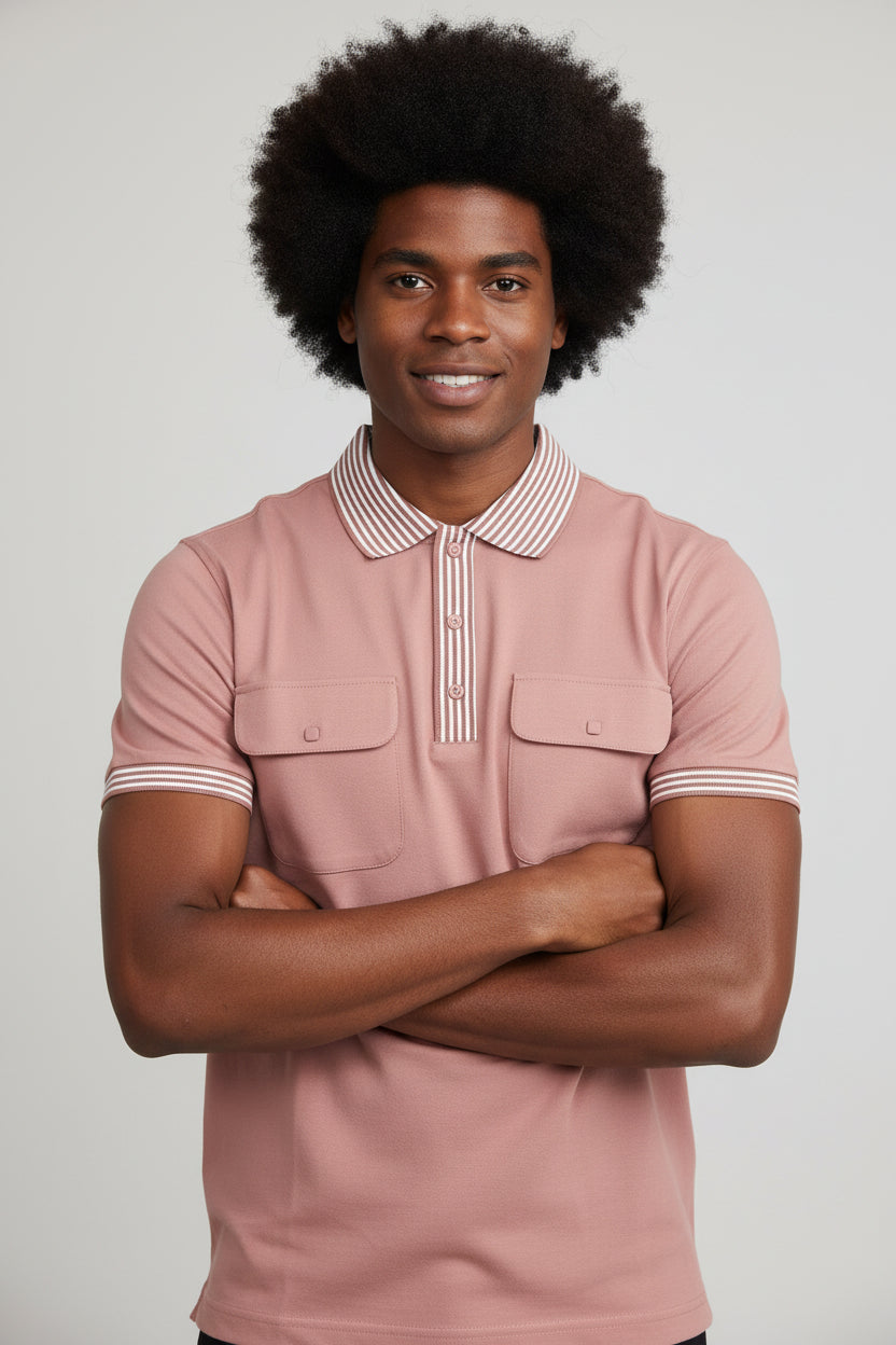 Polo Double Poche somon