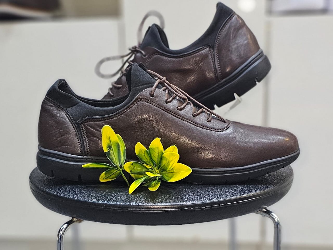 Basket cuir F12 Marron