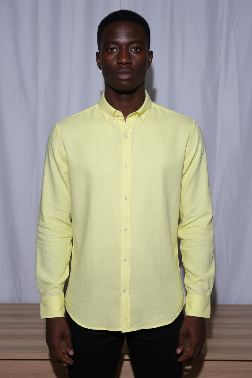 Chemise Lin Jaune