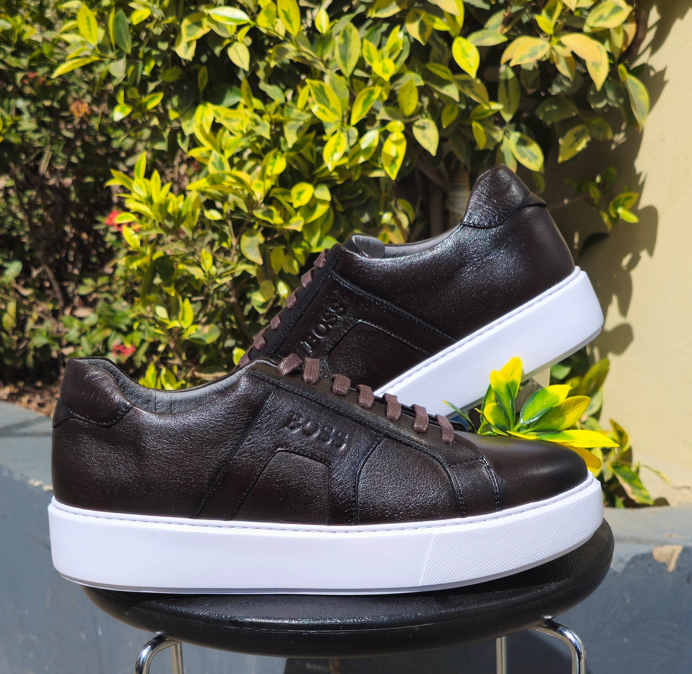 Basket Cuir 104# Marron