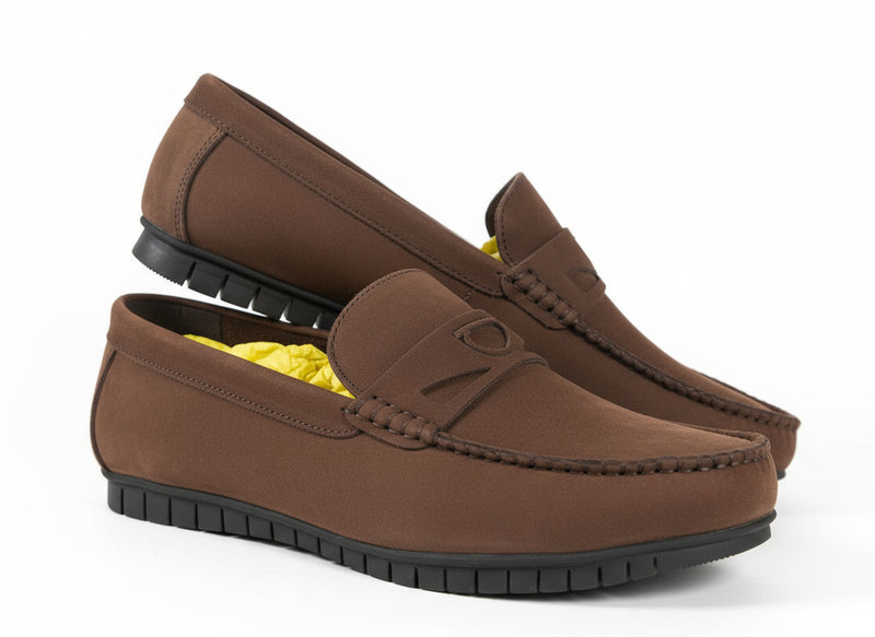 Mocassin Daim 8# Marron Foncé