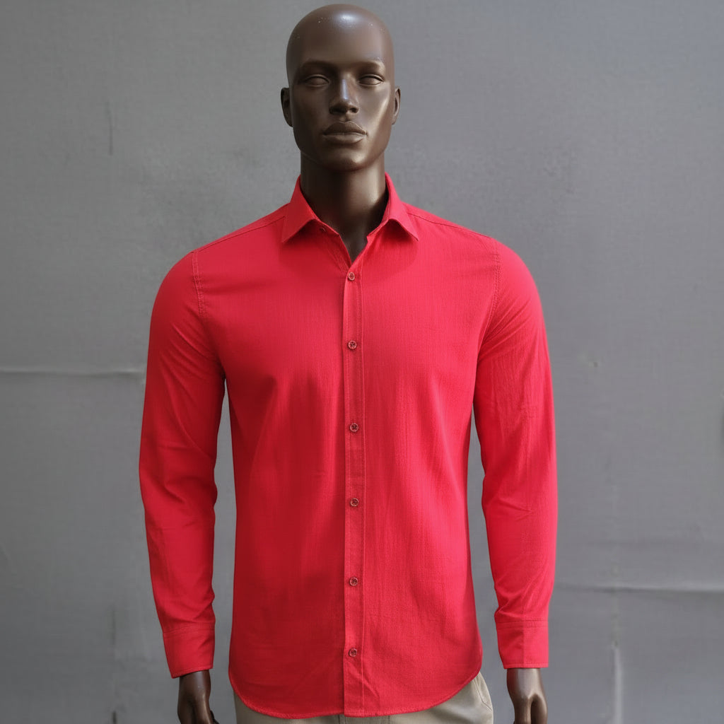 Chemise Lin Rouge