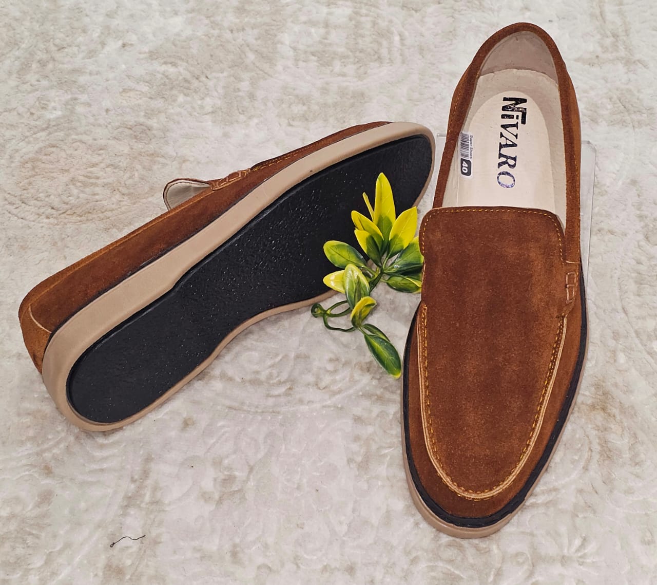 Mocassin NV Daim Marron