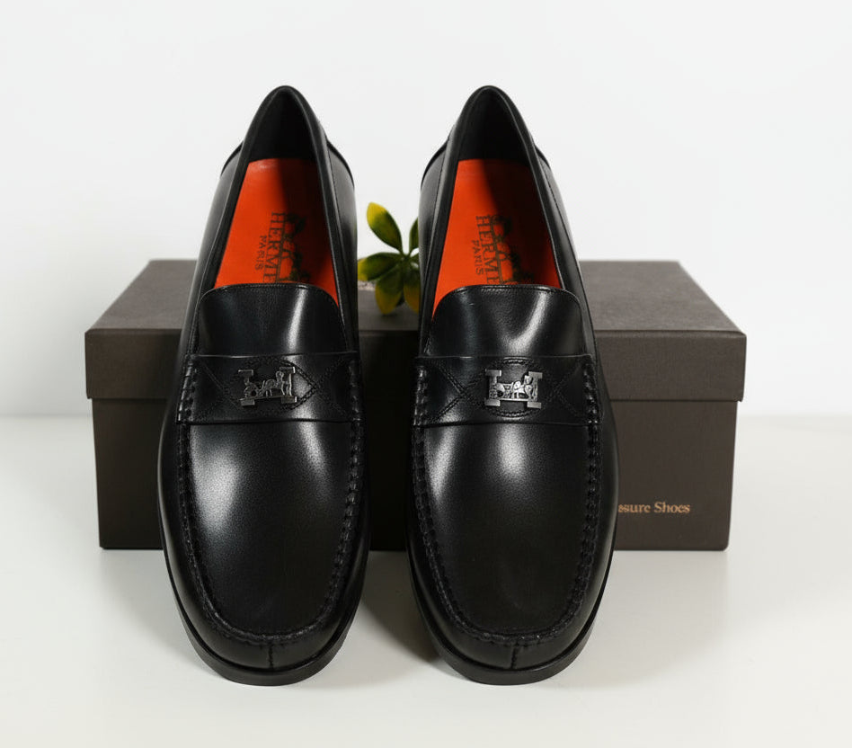 Mocassin Cuir 2# Noir