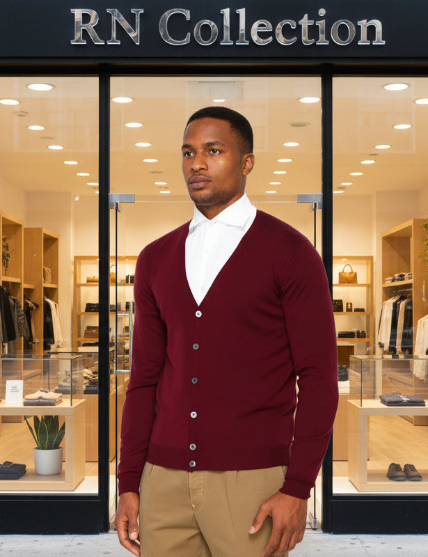 Cardigan Rouge bordeaux