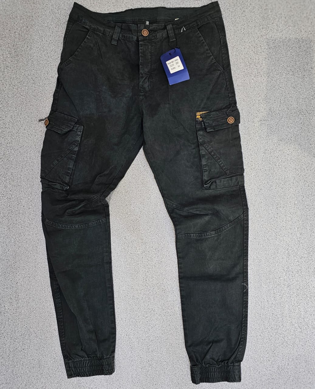 Pantalon cargo Vert Bas Poignet