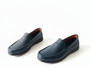 Mocassin Cuir 19# bleu