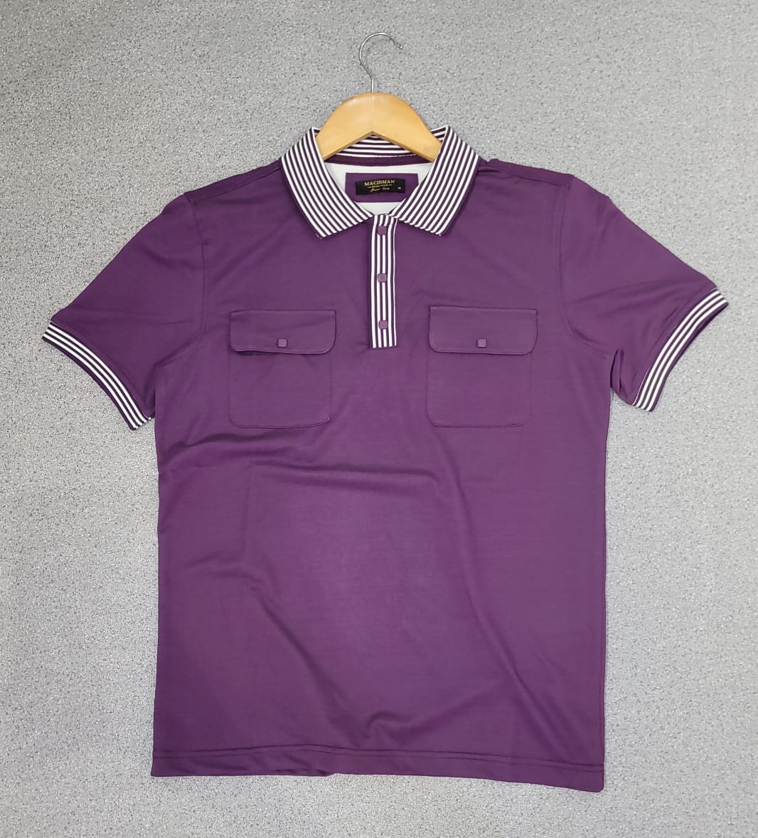 Polo Double Poche Meuve