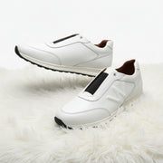 Basket Cuir W Blanc