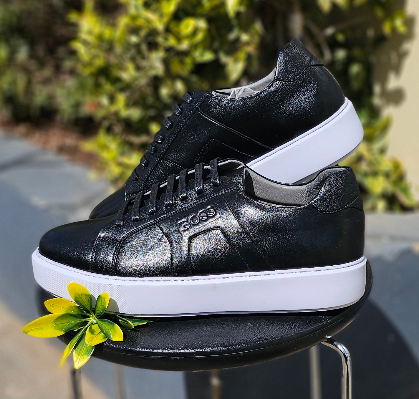 Basket Cuir 104#Noir