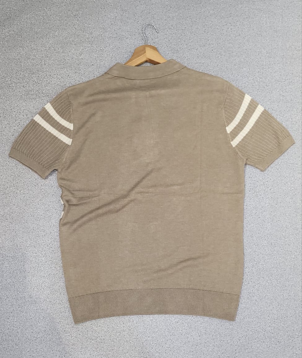 Polo Maille Beige