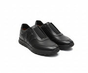 Basket Cuir W Noir