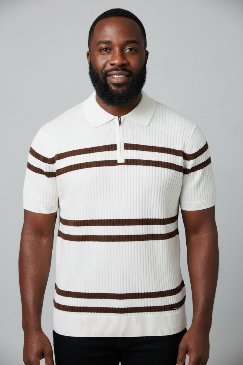 Polo Maille Blanc