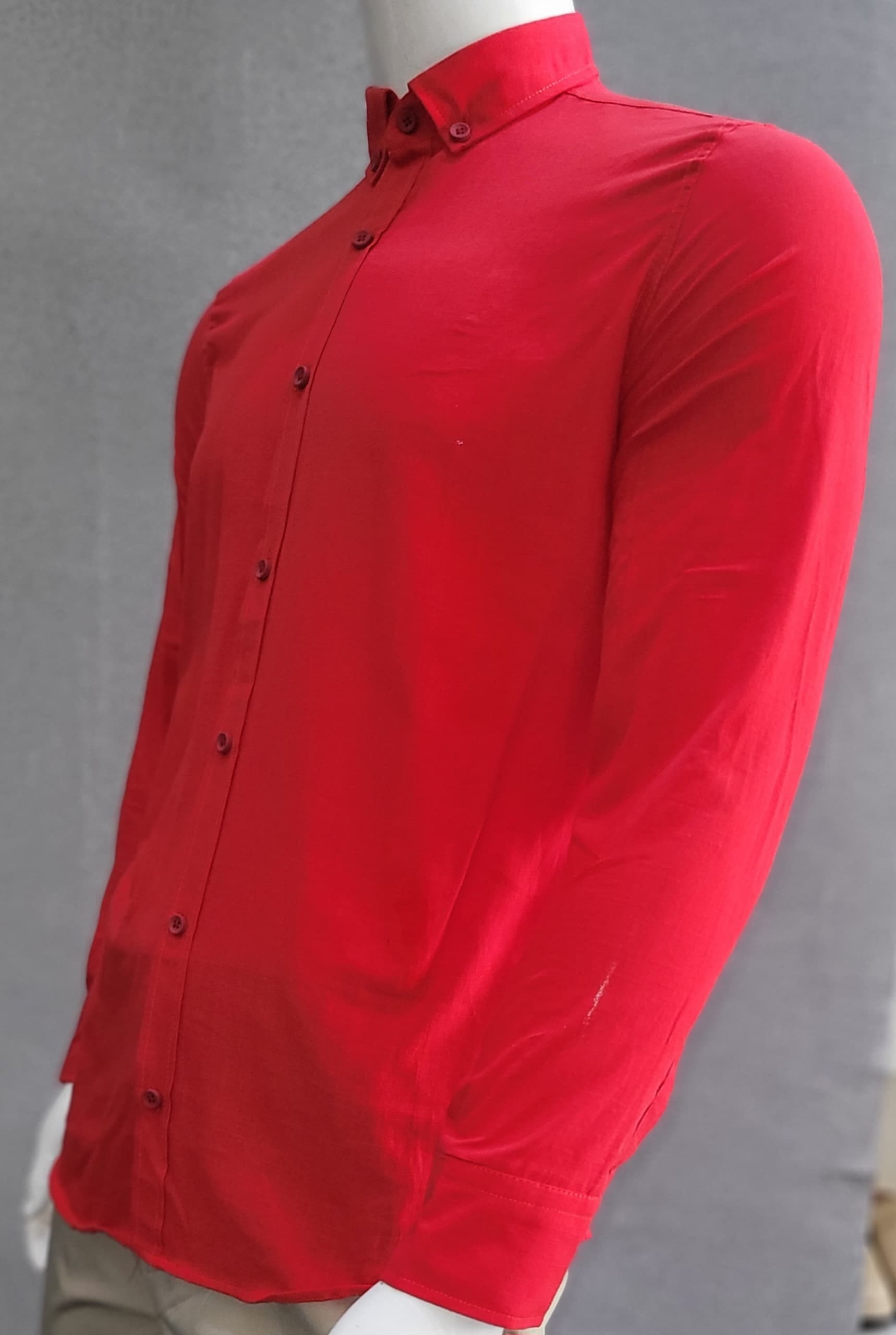 Chemise Lin Rouge