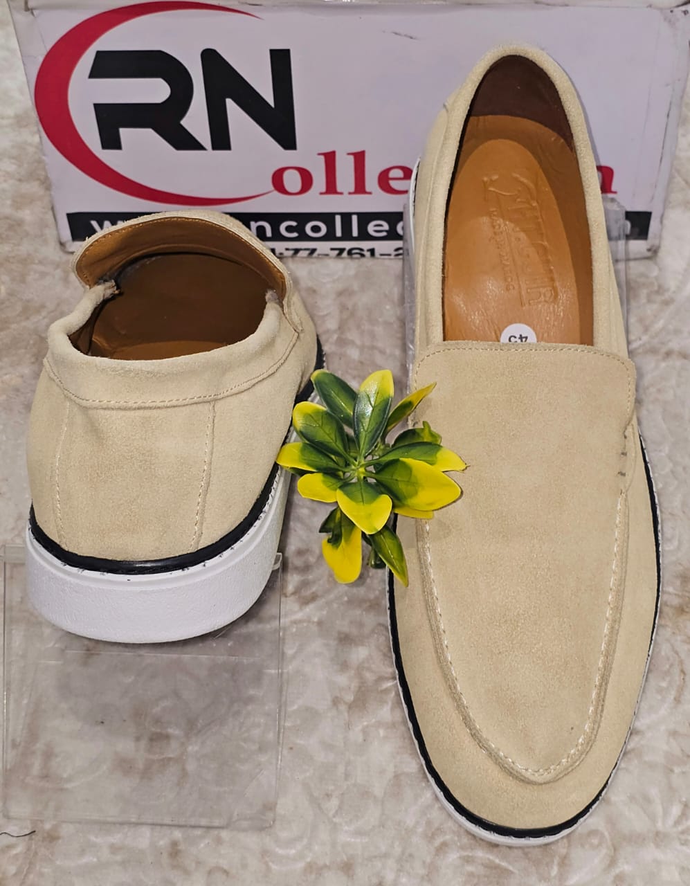 Mocassin NV Daim Beige