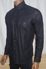 Chemise Lin Noir