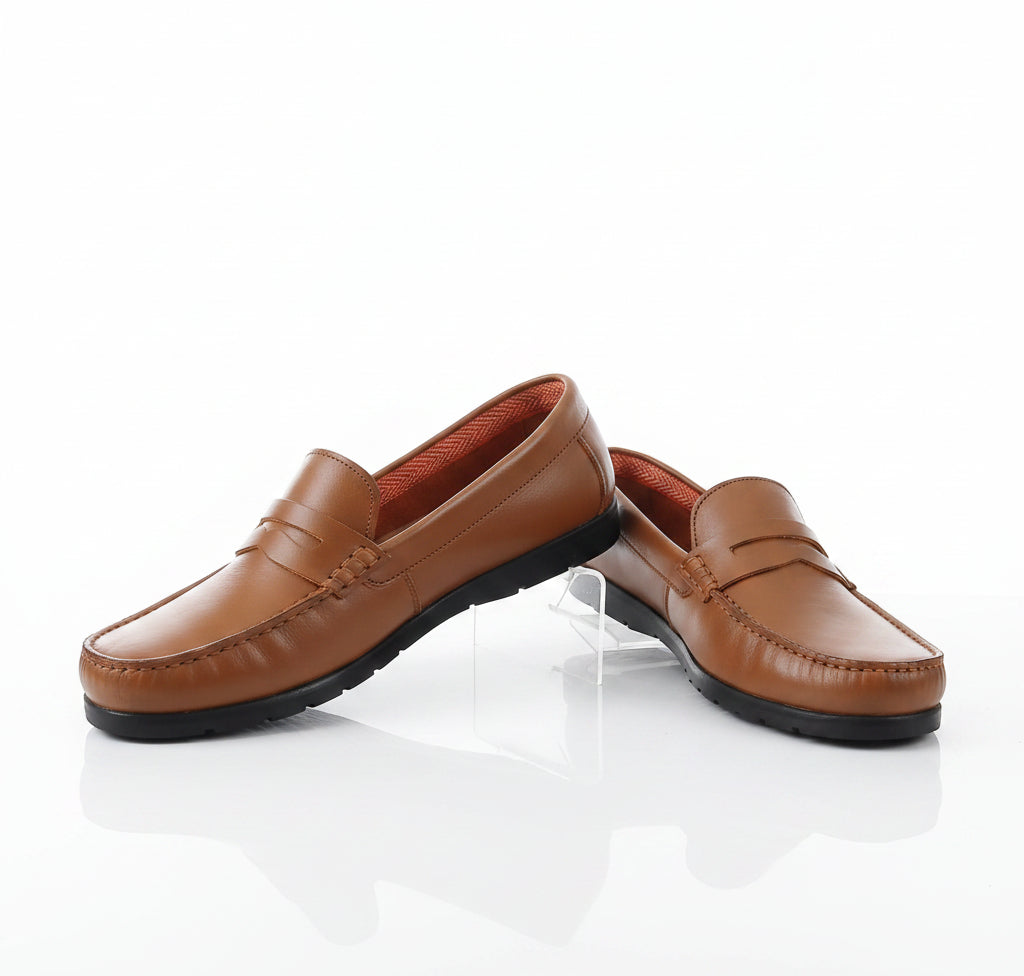 Mocassin Cuir R24 Tabac
