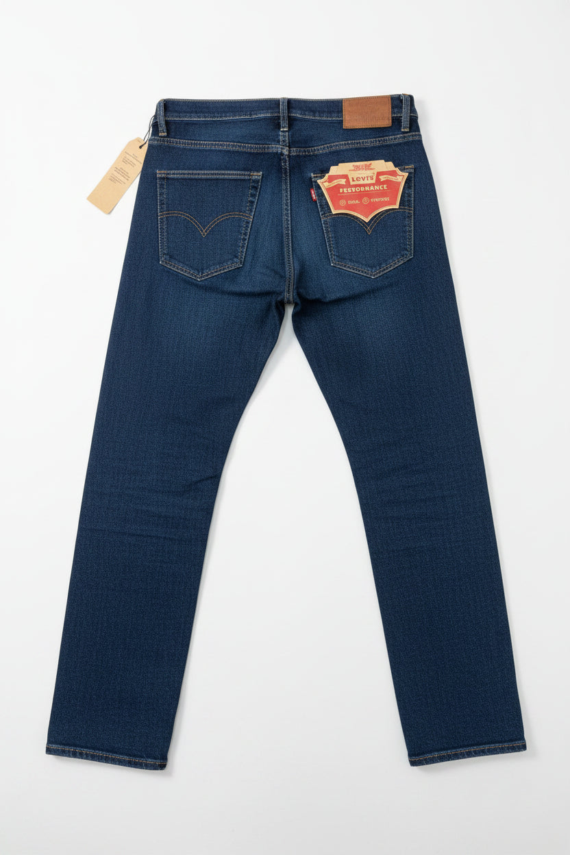 Jean Levis bleu bic