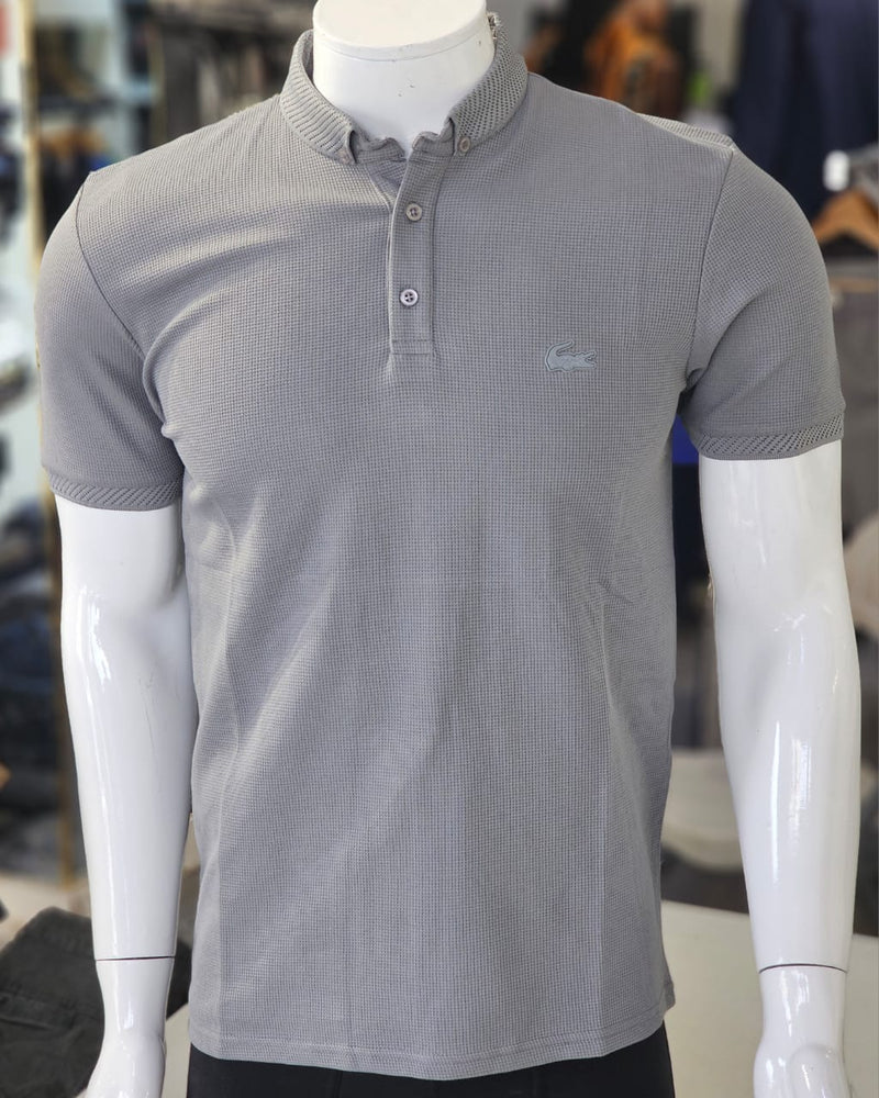 Polo col Button