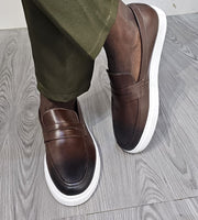 Basket Cuir 68# Marron