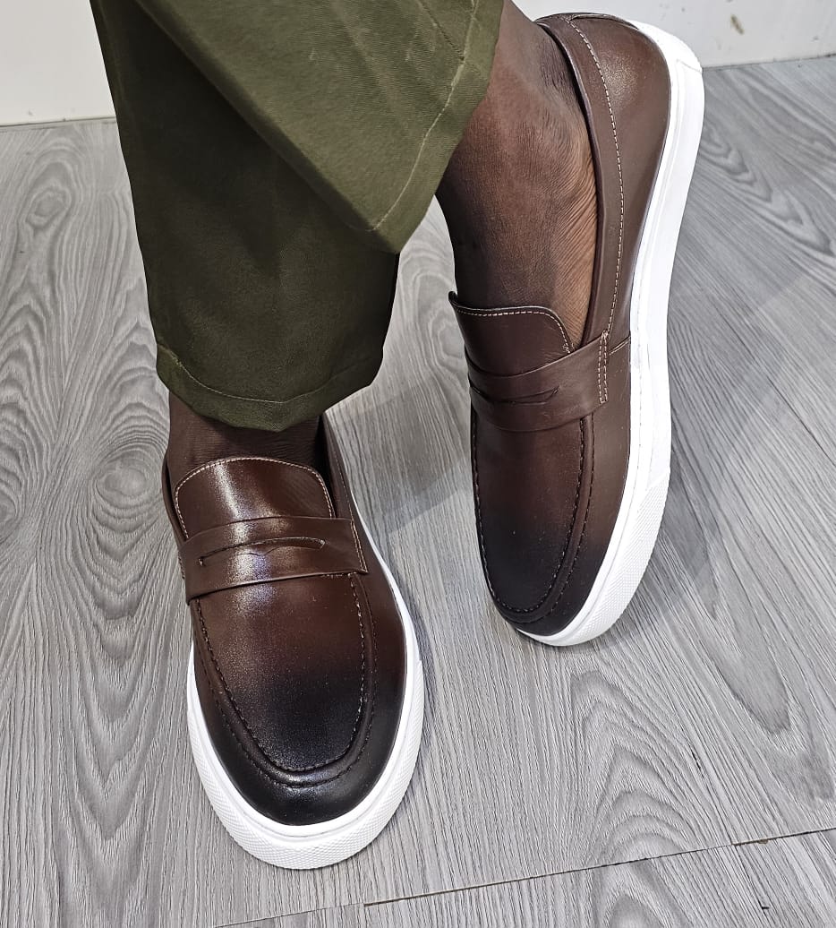 Basket Cuir 68# Marron