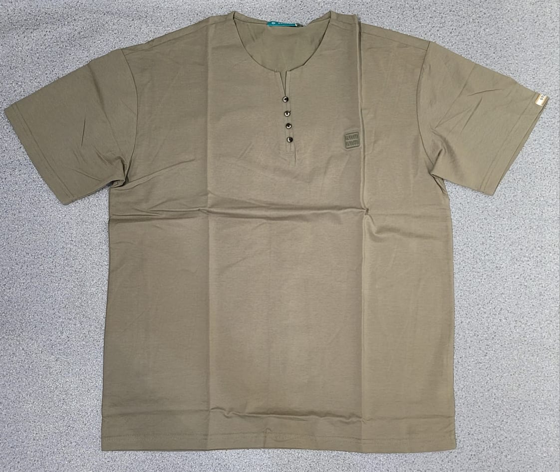 T-shirt Button Vert