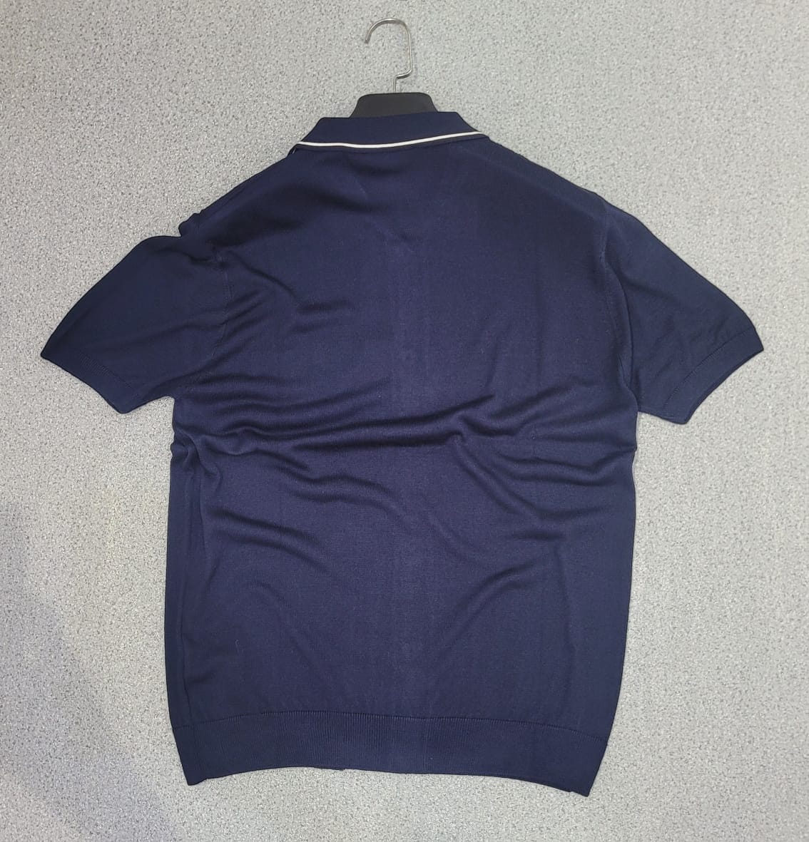 Polo Cardigan Bleu de Nuit