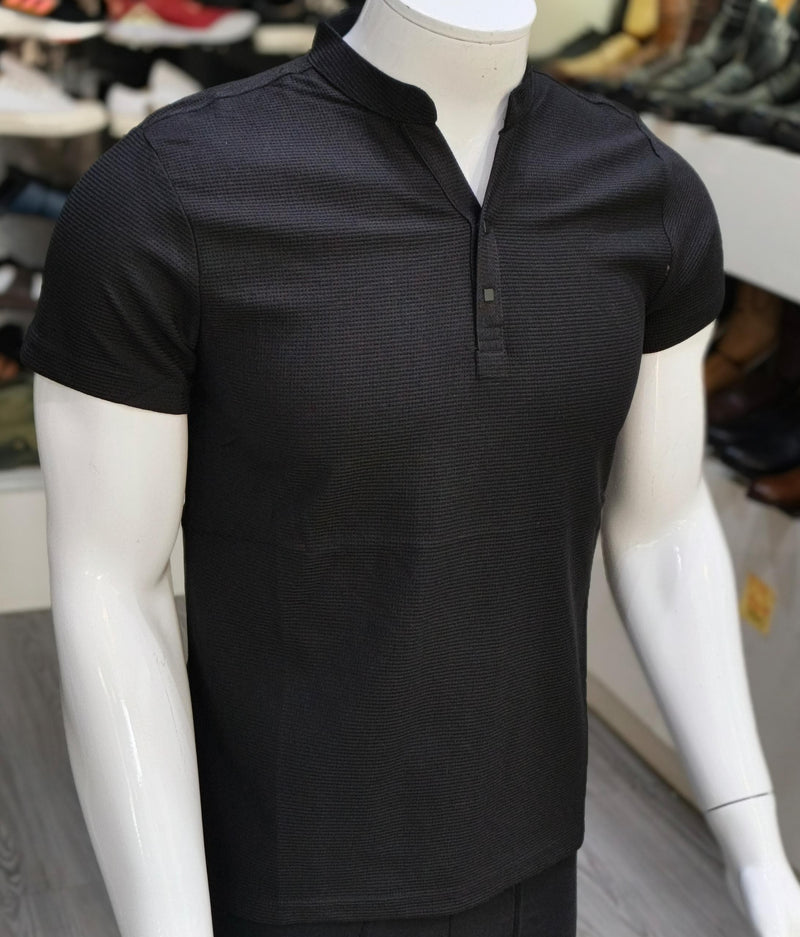 T-shirt Button Noir
