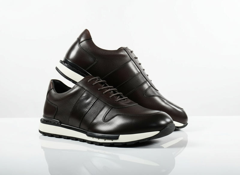 Basket cuir 803# Marron