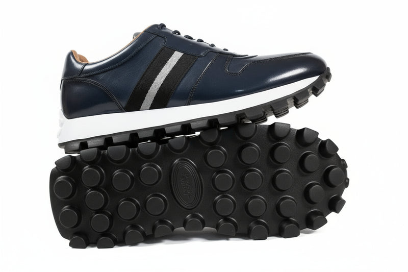 Basket Cuir 958# Bleu