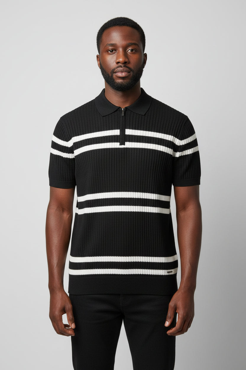 Polo Maille Noir