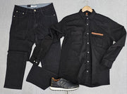 ENSEMBLE JEANS CHEMISE BASKET